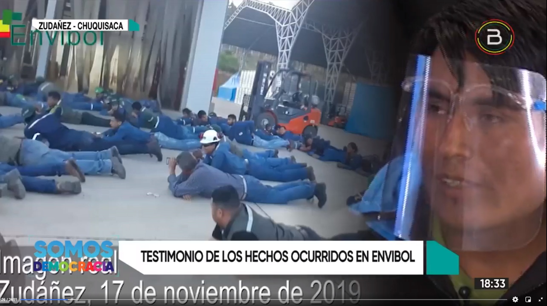Testimonio del golpe de Estado: Los militares agredieron a 120 trabajadores de la empresa Envibol, en Chuquisaca