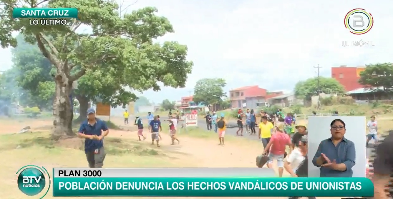 Vecinos: Unión Juvenil Cruceñista asalta un comedor popular y agrede a pobladores del Plan 3.000, culpan a Calvo