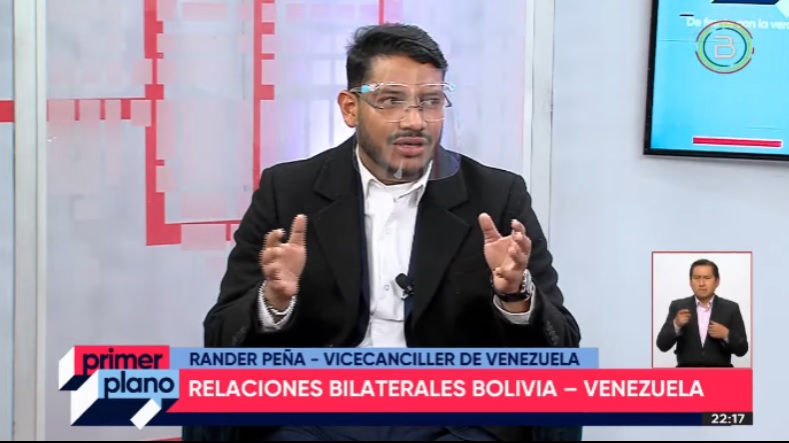 Vicecanciller de Venezuela destaca fortalecimiento de las relaciones bilaterales con Bolivia