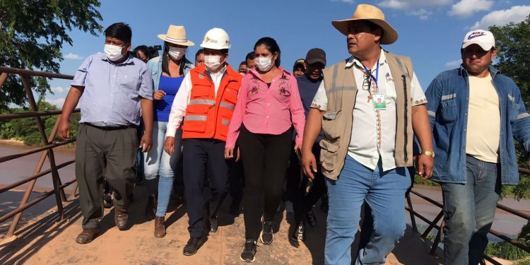 Montaño: Inspección al puente clandestino sobre el río Parapetí evidencia delitos ambientales