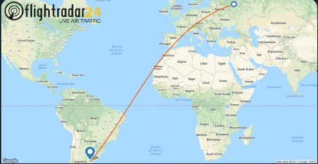 Primer lote de vacunas Sputnik V adquiridas por Bolivia inicia periplo desde Moscú