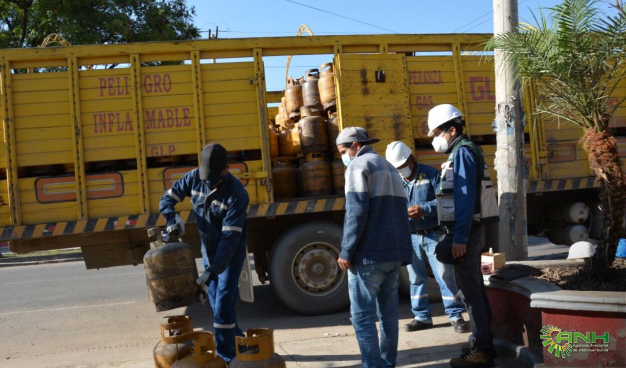 ANH continúa con operativos de control para garantizar abastecimiento de GLP en Cochabamba