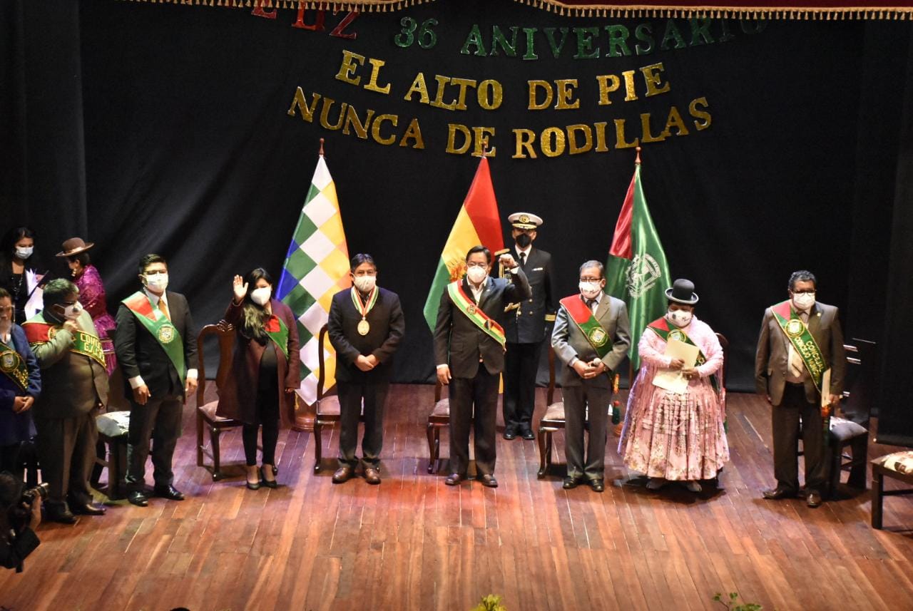 Gobierno de Arce ejecutó cerca del 70% de inversión pública en El Alto en los dos últimos meses de 2020