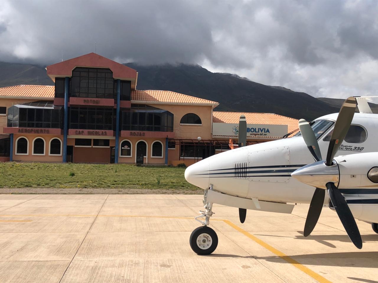 Aeropuerto de Potosí está libre de obstáculos y habilitado para operaciones comerciales