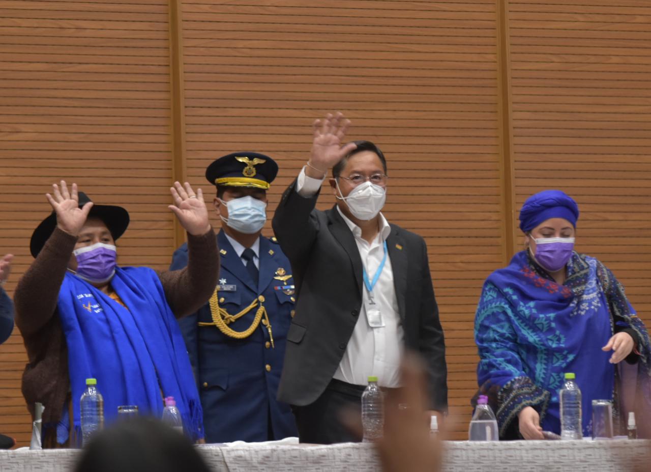 Presidente Arce asegura protección del Estado a las mujeres y ratifica lucha férrea contra la violencia