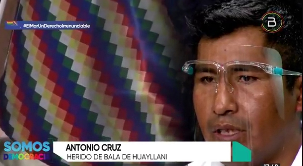 Antonio Cruz, víctima de la masacre de Sacaba: “Nos han disparado con armas de fuego”