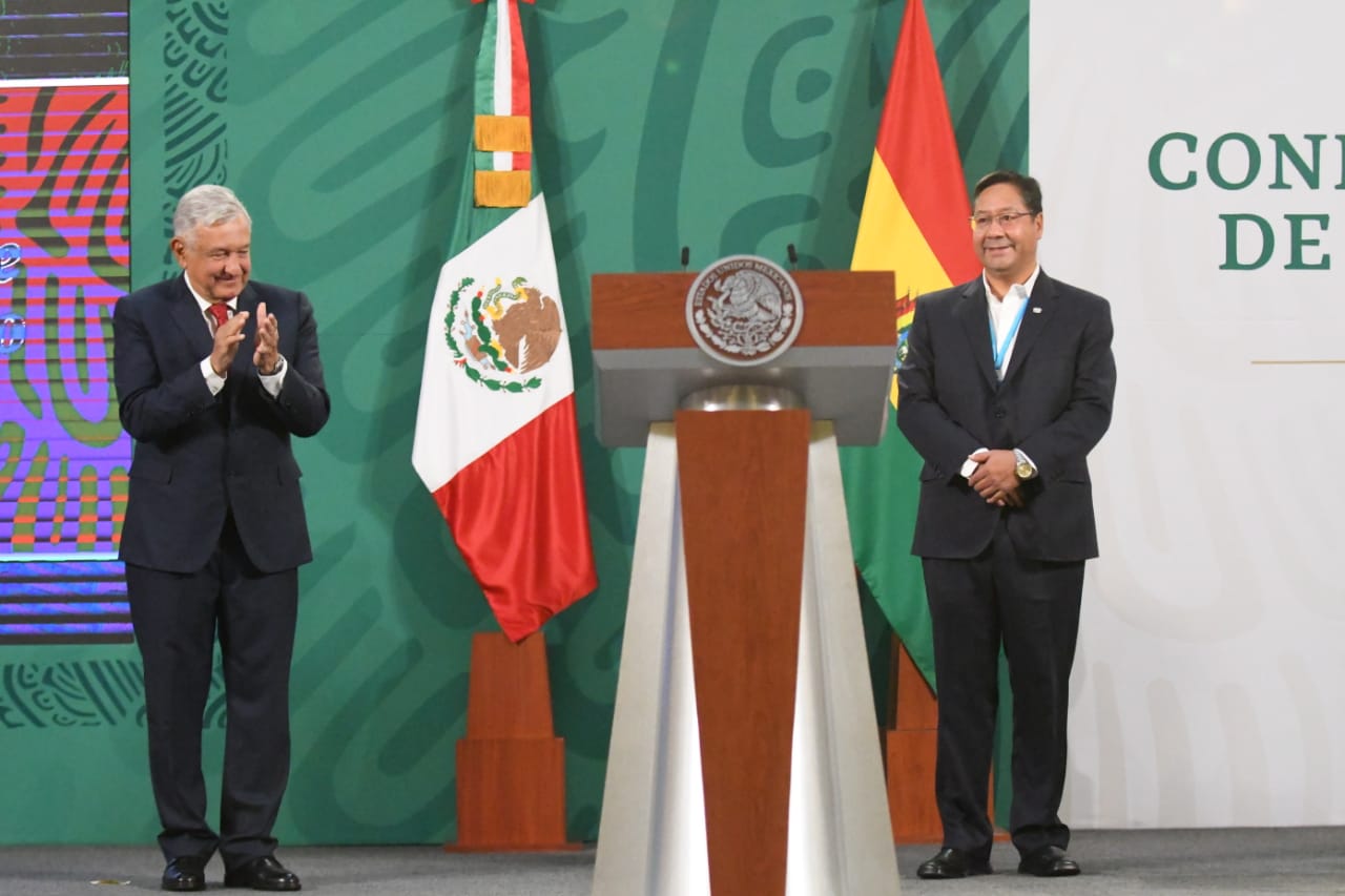 Presidente Arce resalta acuerdo para supresión de visas entre México y Bolivia