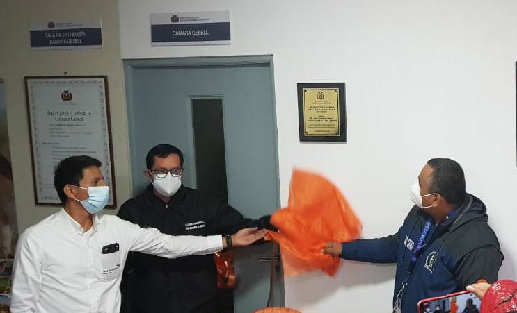 Fiscalía inaugura moderna Cámara Gesell en Monteagudo