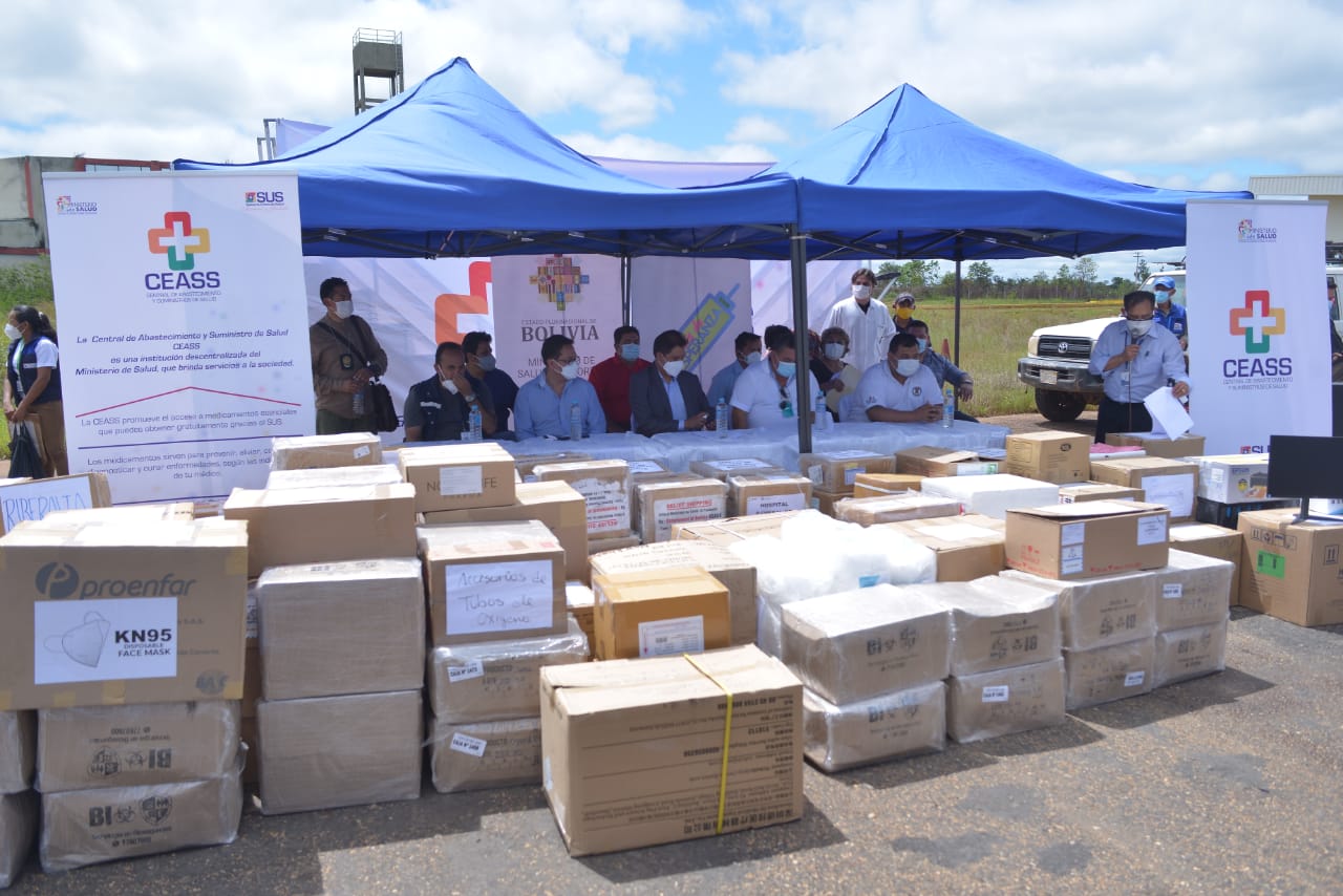 Gobierno entrega más de Bs 4 millones en insumos y medicamentos a Riberalta y Guayaramerín