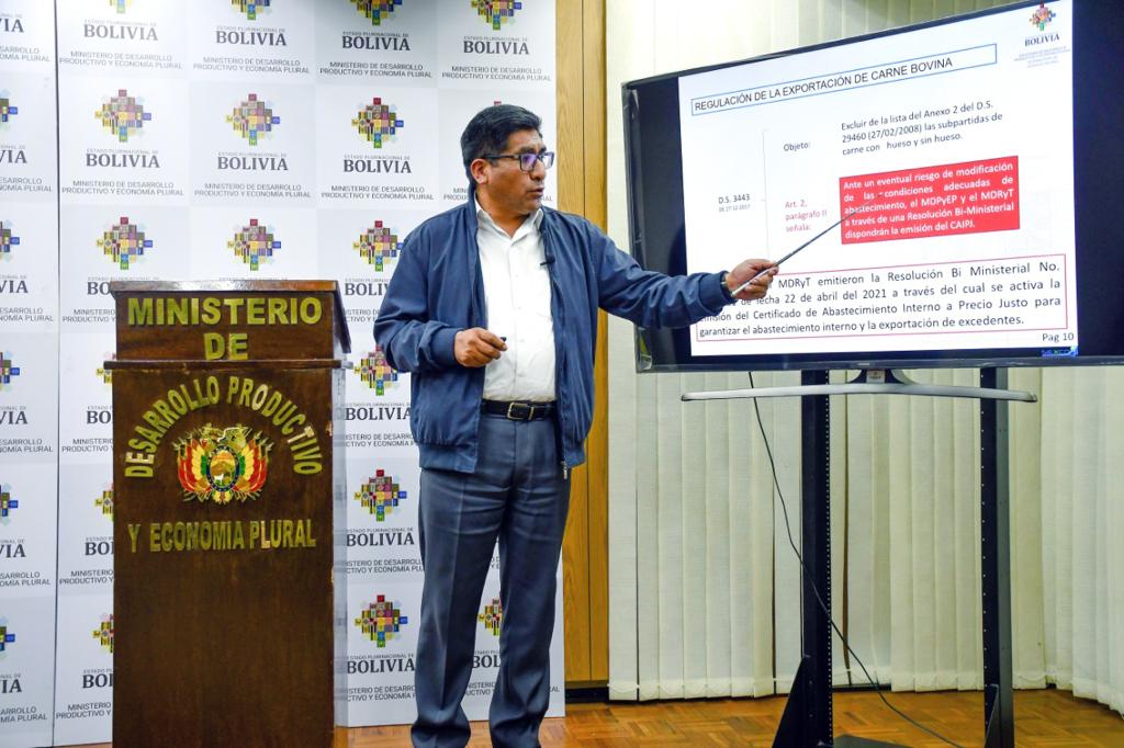 Gobierno garantiza abastecimiento interno de carne de res y reporta superávit de 16.000 t para exportación