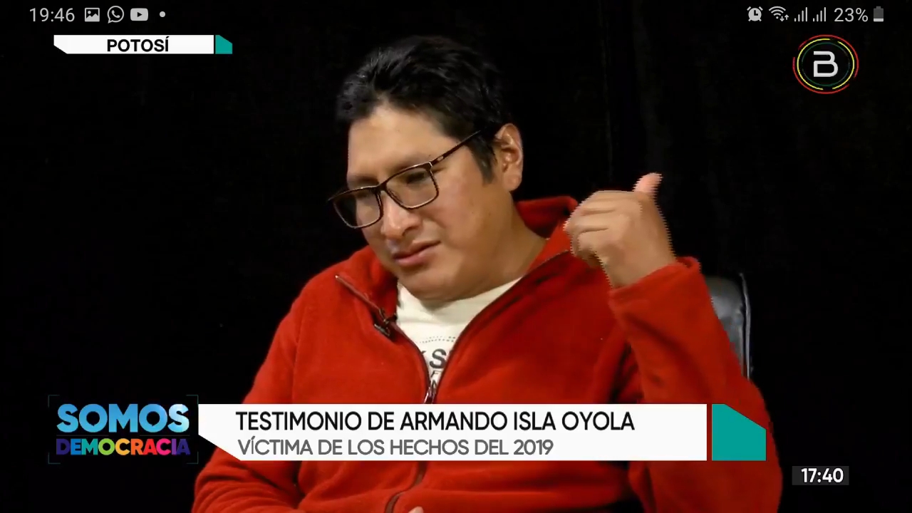 Testimonio: Marco Pumari instigó la violencia y a la quema del Tribunal Electoral de Potosí en 2019