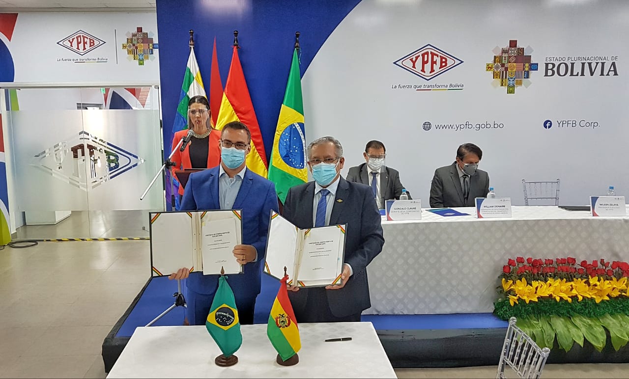 YPFB y MTGAS de Brasil suscriben contrato de compraventa de gas natural para el periodo 2022-2026