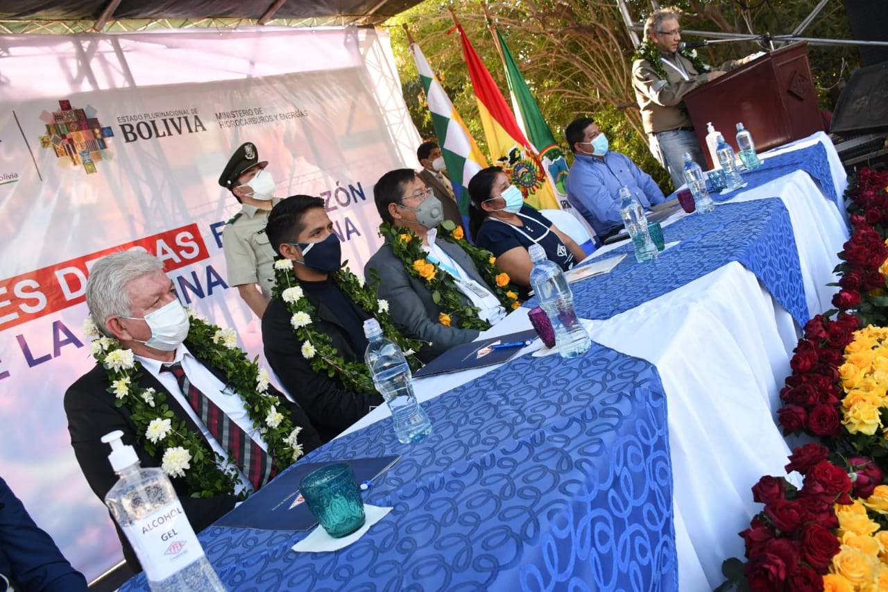 Gobierno reinicia obras de redes de gas en Villa Montes para impulsar la reactivación económica