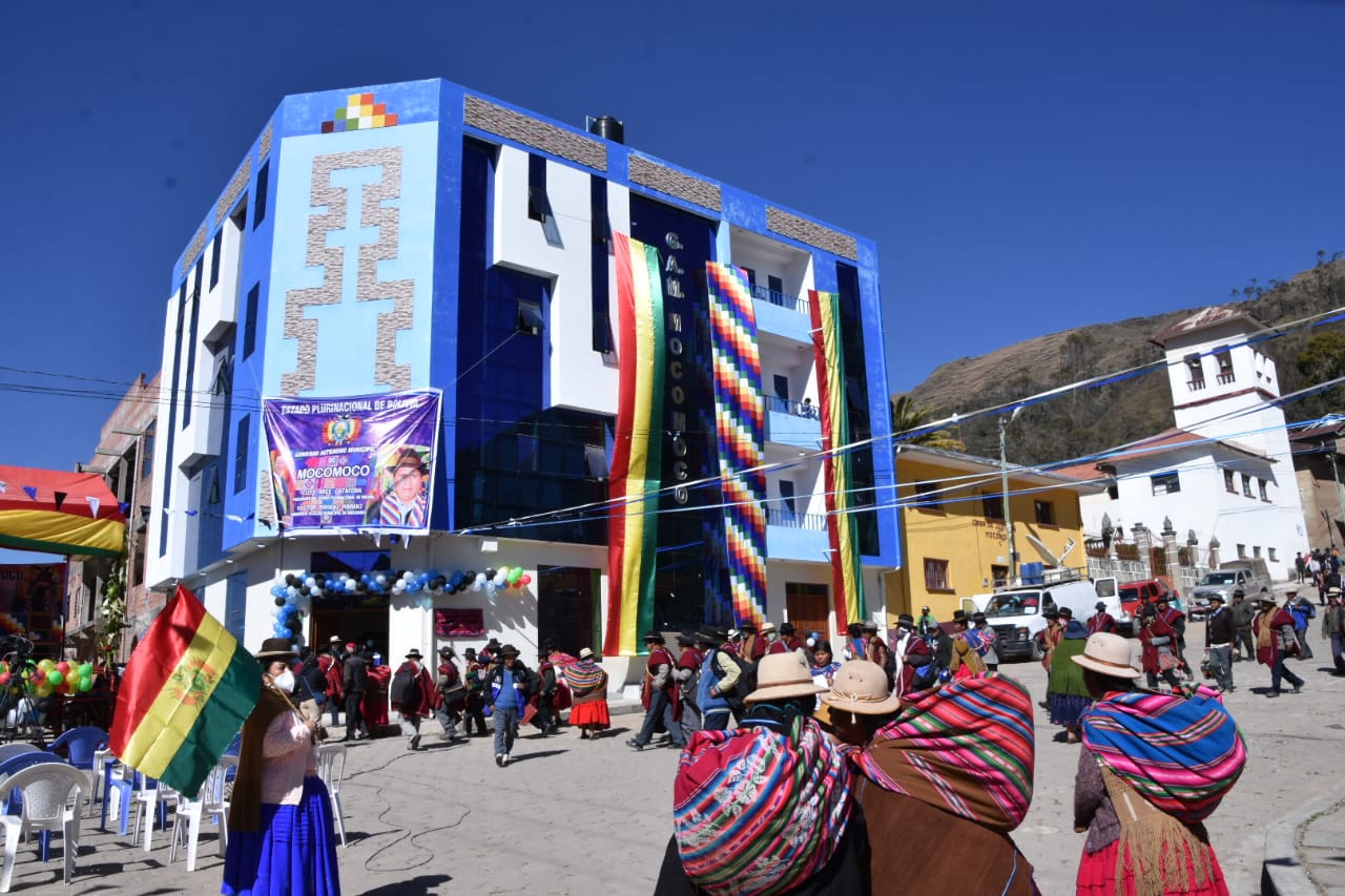 Mocomoco estrena nuevo Palacio Consistorial con una inversión de más de Bs 2 millones