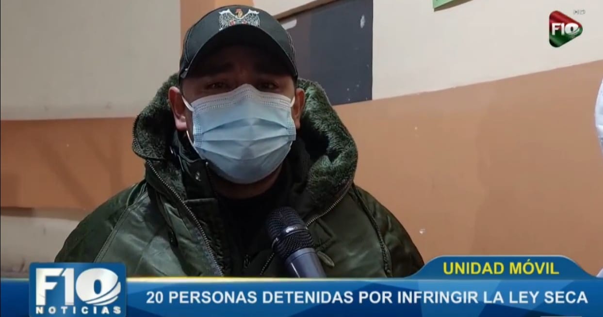 Arrestan a más 20 personas que infringieron la ley seca en la ciudad de El Alto