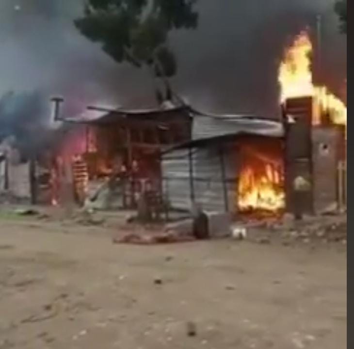 En Santa Cruz, siete familias perdieron sus viviendas por un incendio