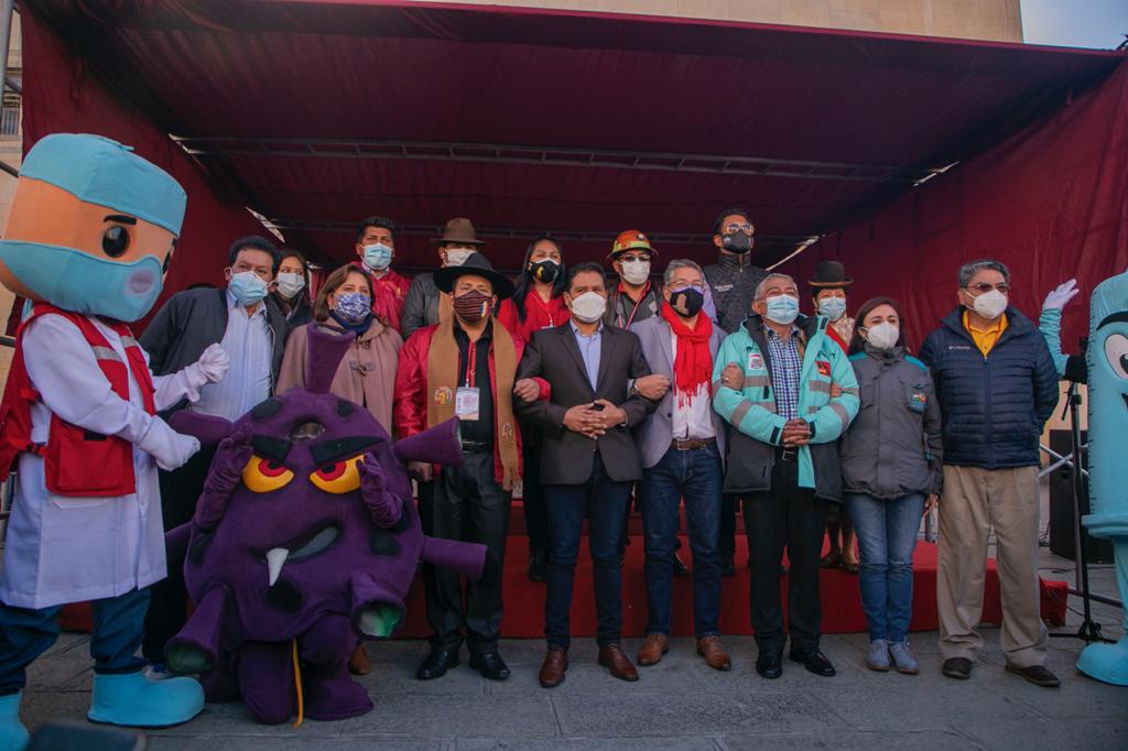 La Paz en unidad encara lucha contra el COVID-19 con la “Vacunatón Unidos por la Salud y la Vida”
