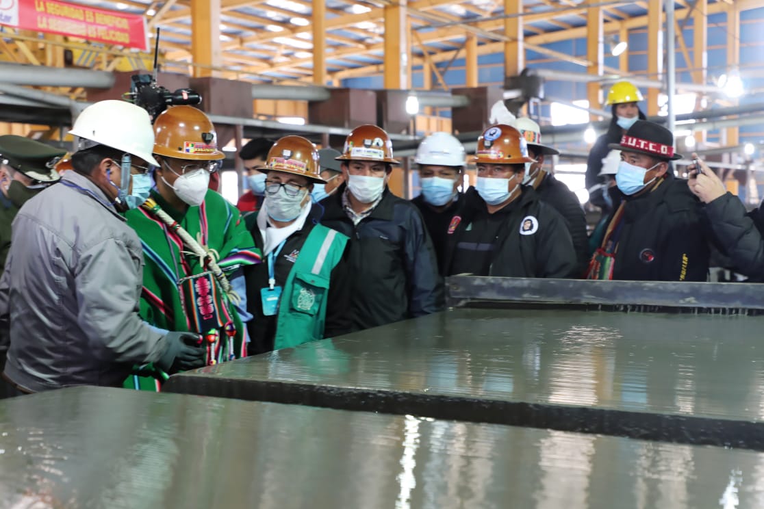 Gobierno reinicia operaciones del Ingenio Lucianita en Huanuni para reforzar la reactivación económica