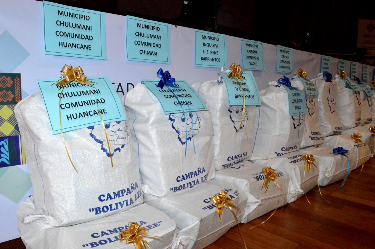 Campaña “Bolivia Lee” recolectó 70.235 libros en tres meses