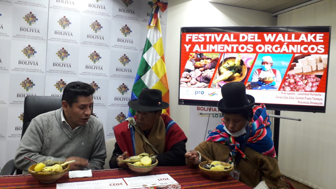 Festival del Wallake y alimentos orgánicos mostrará potencialidad productiva del cantón Franz Tamayo