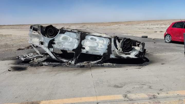 Contrabandistas queman vehículos del Comando de Lucha Contra el Contrabando en Sabaya