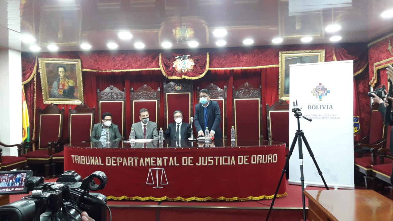 Oruro entrega propuestas al Gobierno nacional para la reforma judicial