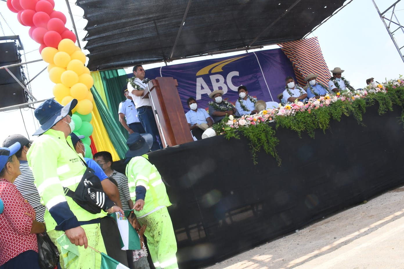 Presidente entrega rehabilitación de la ruta Santa Cruz - Trinidad - San Javier