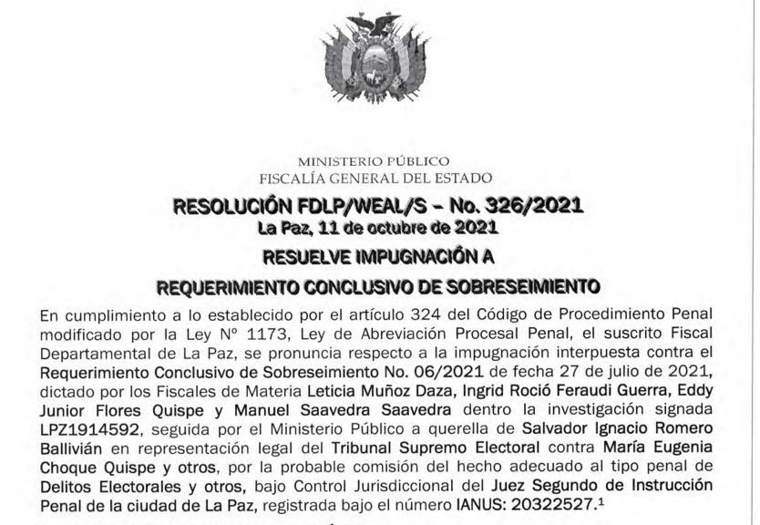 Fiscalía ratifica sobreseimiento de exvocales del TSE y cierra caso “fraude electoral” (adelanto)