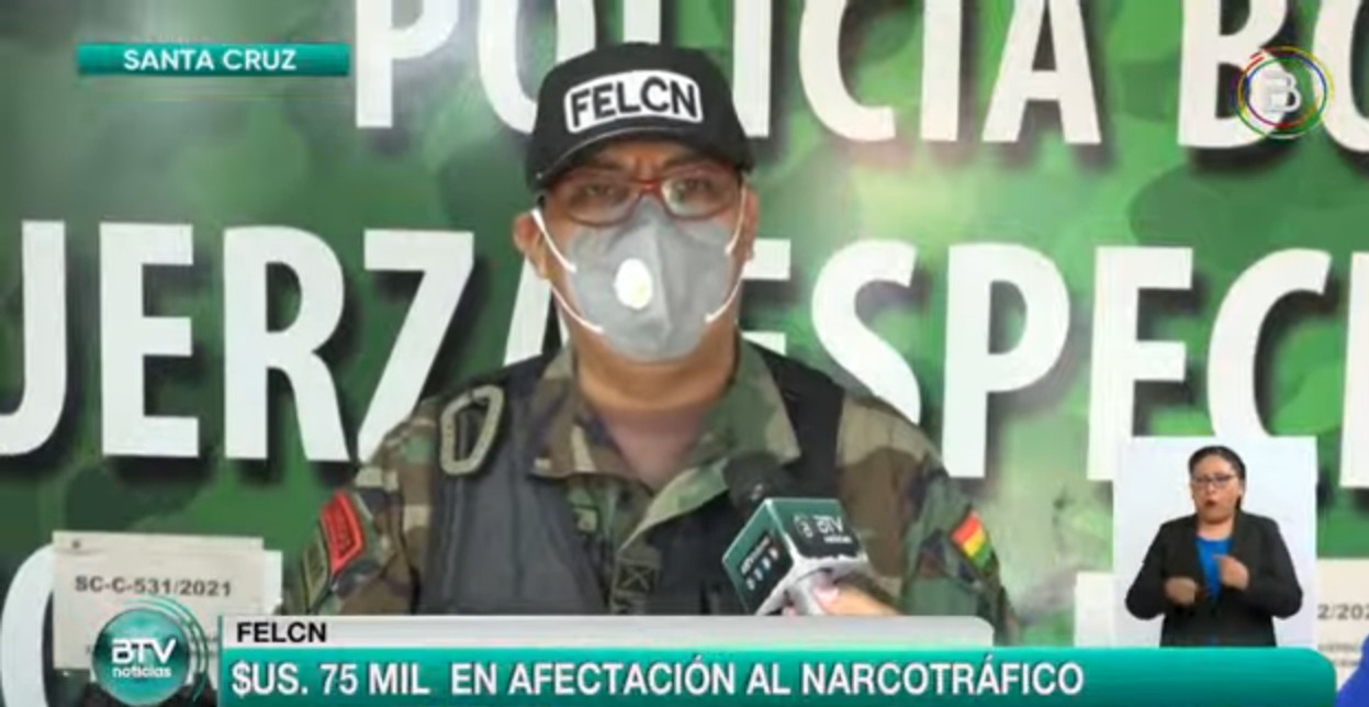 Santa Cruz: FELCN secuestra 21 kilos de cocaína y aprehende a nueve personas por tráfico de sustancias controladas