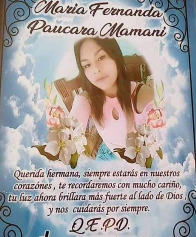 La Paz: Aprehenden a cinco personas por la muerte de María Fernanda en una EPI en Chasquipampa