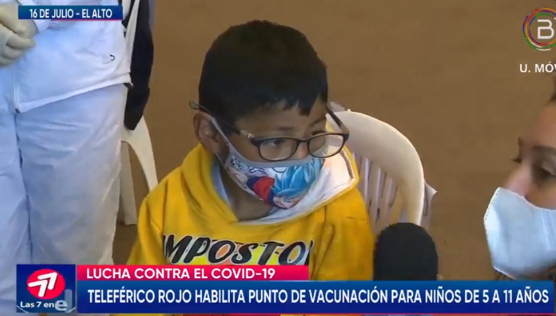 El Alto: Habilitan un punto de vacunación contra el COVID-19 en el Teleférico Rojo de la zona 16 de Julio