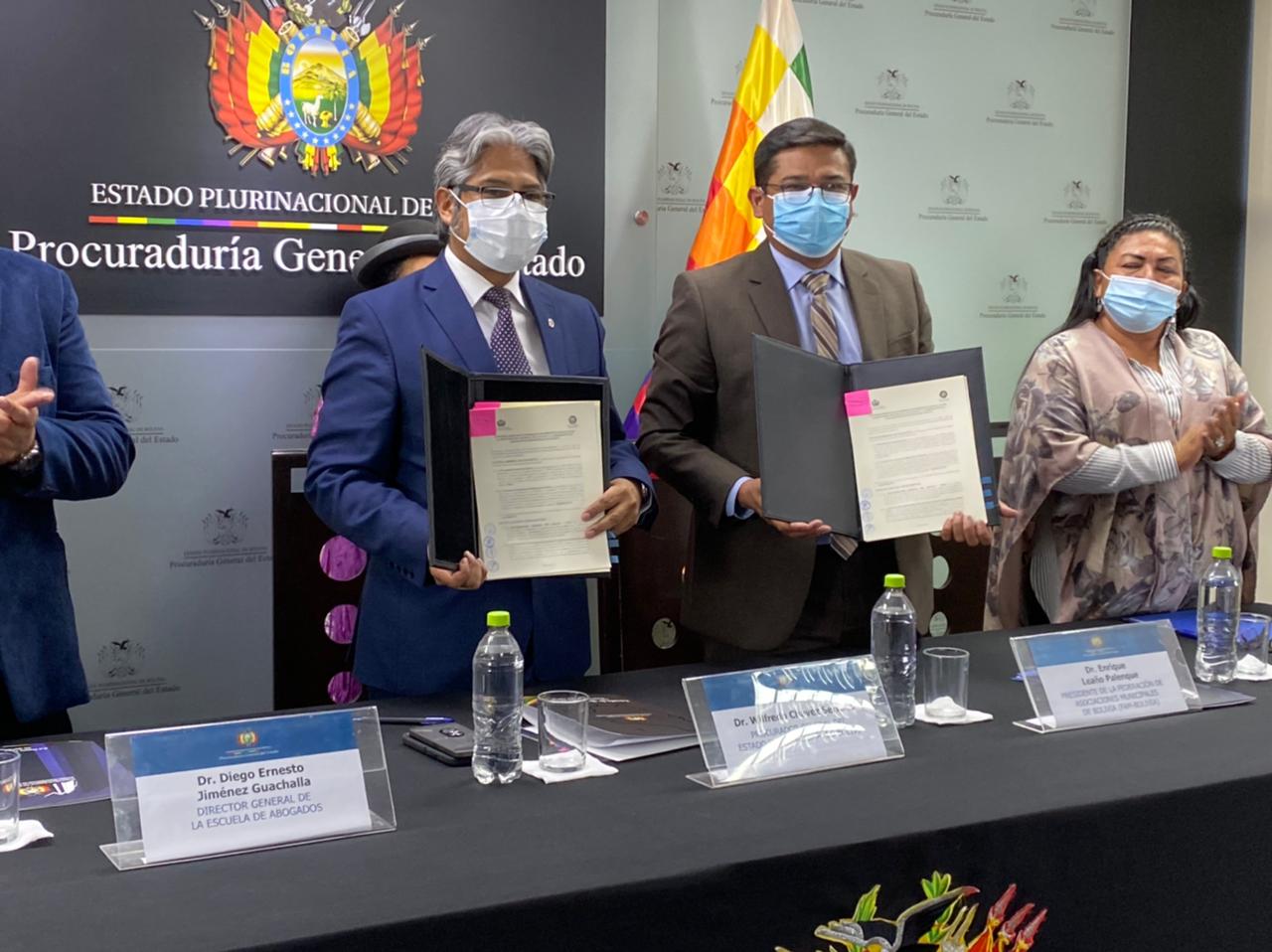 Procuraduría firma convenio con la FAM para capacitar a sus funcionarios en defensa legal del Estado