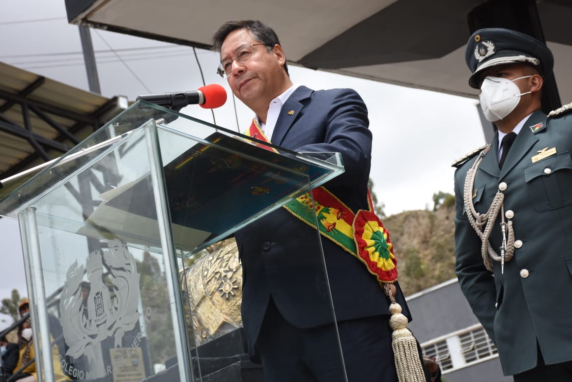 Presidente Arce: “Necesitamos militares comprometidos con el pueblo boliviano y la patria”