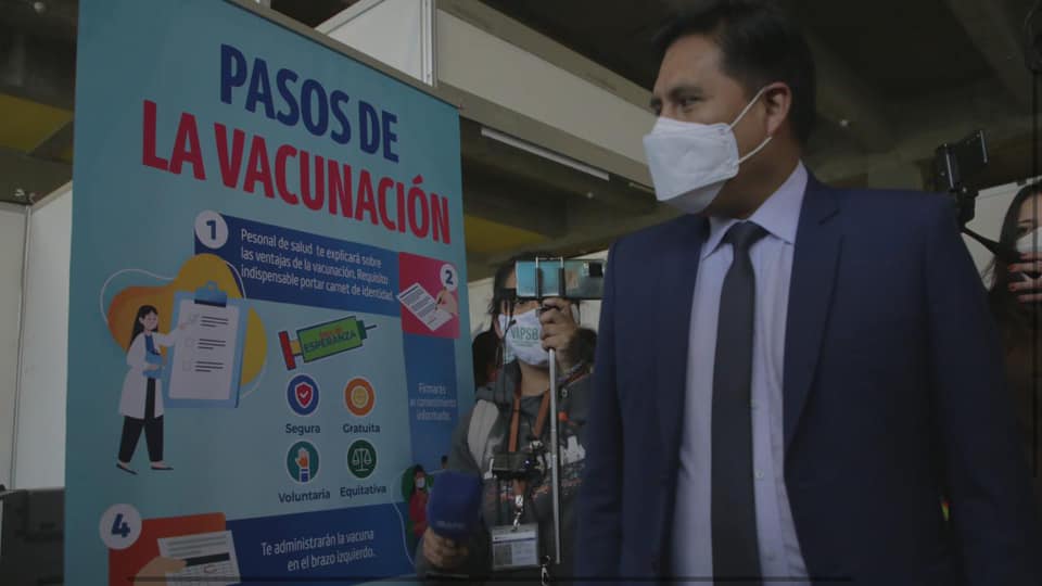 COVID-19: Salud inaugura punto de vacunación masiva en el campo ferial Chuquiago Marka y funcionará 12 horas (adelanto)