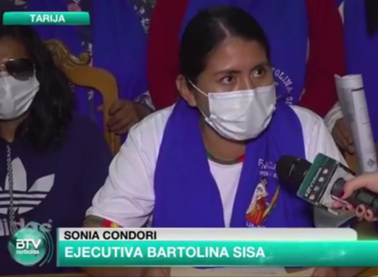 Bartolinas de Tarija denuncian agresiones y expresan su apoyo contundente al Gobierno