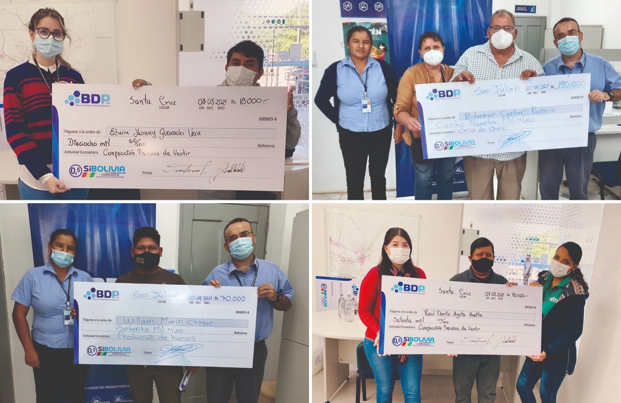 BDP coloca 1.023 créditos SIBOLIVIA por más de Bs 91,8 millones