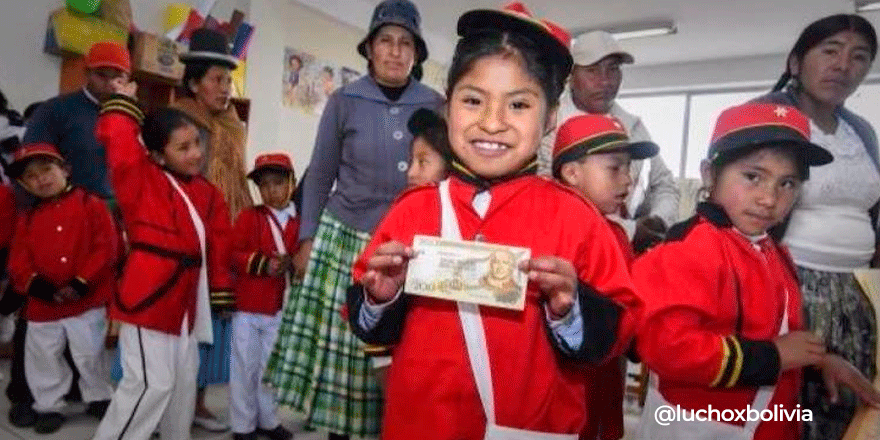 Pago del Bono Juancito Pinto será a través del sistema financiero desde la segunda semana de noviembre