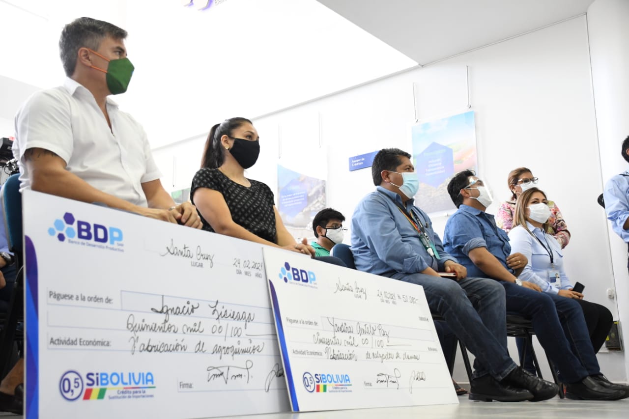 El BDP colocó 1.545 créditos SIBOLIVIA a una tasa histórica de interés de 0,5%