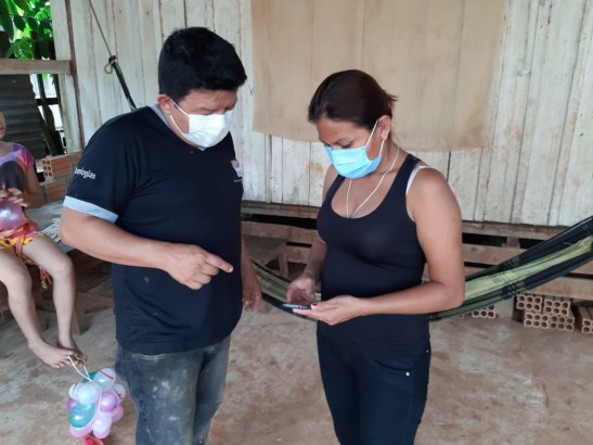 Subnacionales: notarios del área rural de Pando aprenden sobre el uso del sistema de monitoreo móvil