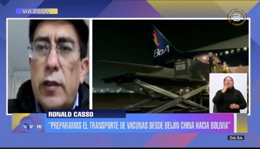 BoA programa 10 vuelos a China para transportar nuevos lotes de las vacunas Sinopharm