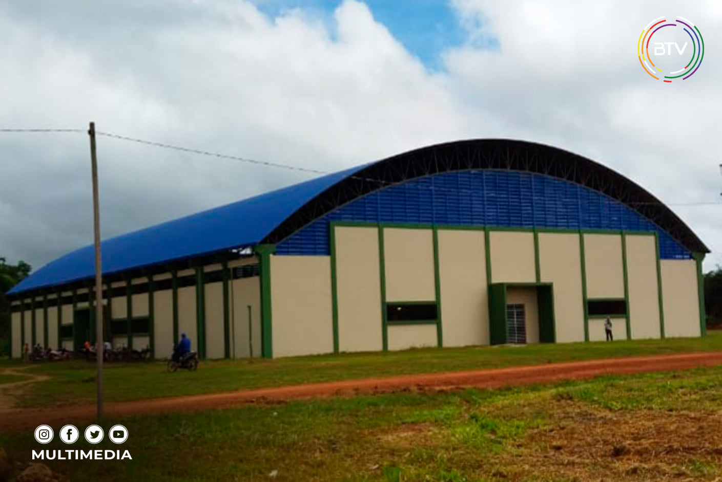 Puerto Gonzalo Moreno, en Pando, estrena moderno coliseo con capacidad para 1.500 personas (amplia)