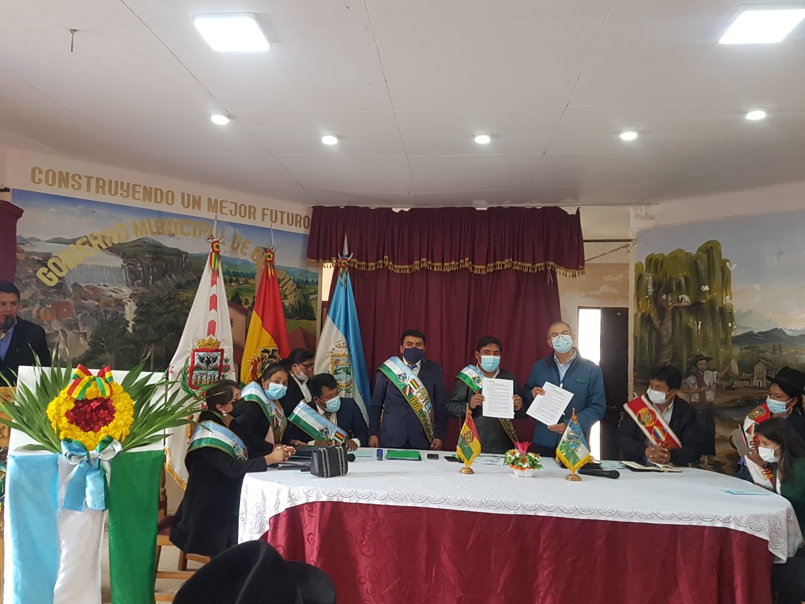 FNDR aprueba financiamiento por Bs 5,3 millones para el pavimentado de calles en Culpina