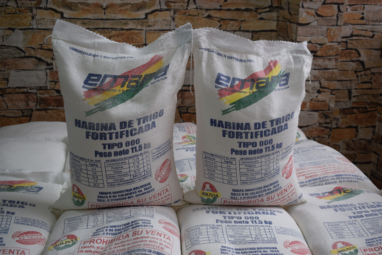 Emapa: Planta de Caracollo proyecta duplicar su producción de harina de trigo este año