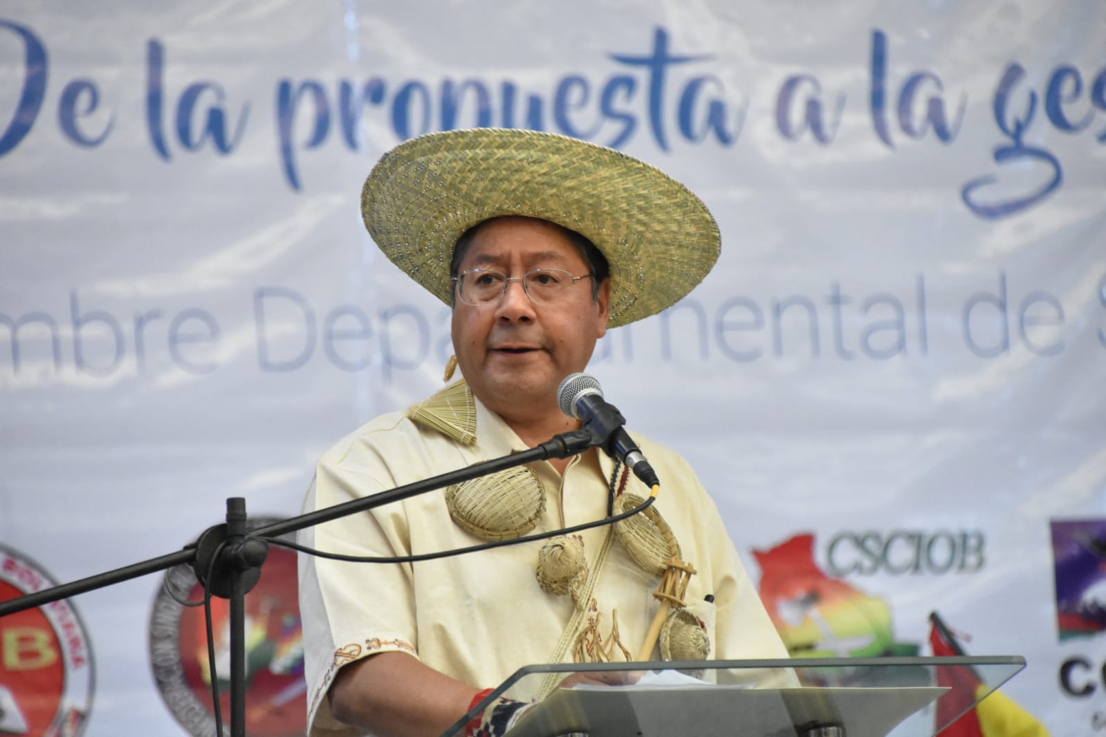 Presidente Arce: En 2020, Santa Cruz sufrió un decrecimiento económico histórico y el desempleo subió a 11,4%