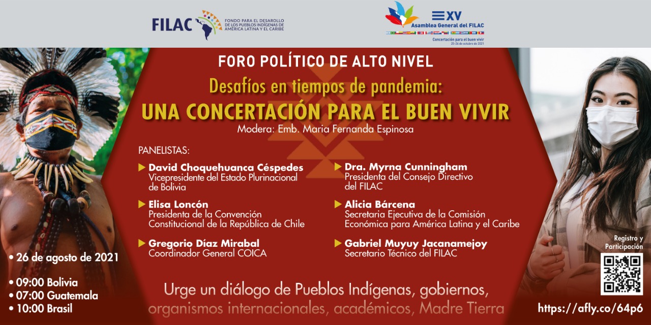 FILAC convoca al Foro Político “Desafíos En Tiempos De Pandemia: una Concertación Para El Buen Vivir”