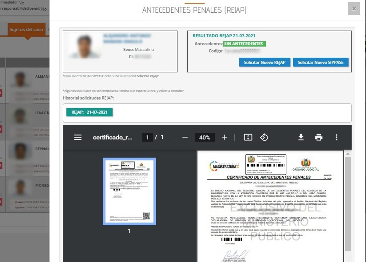 Implementan interoperabilidad para que el Ministerio Público acceda a información del REJAP