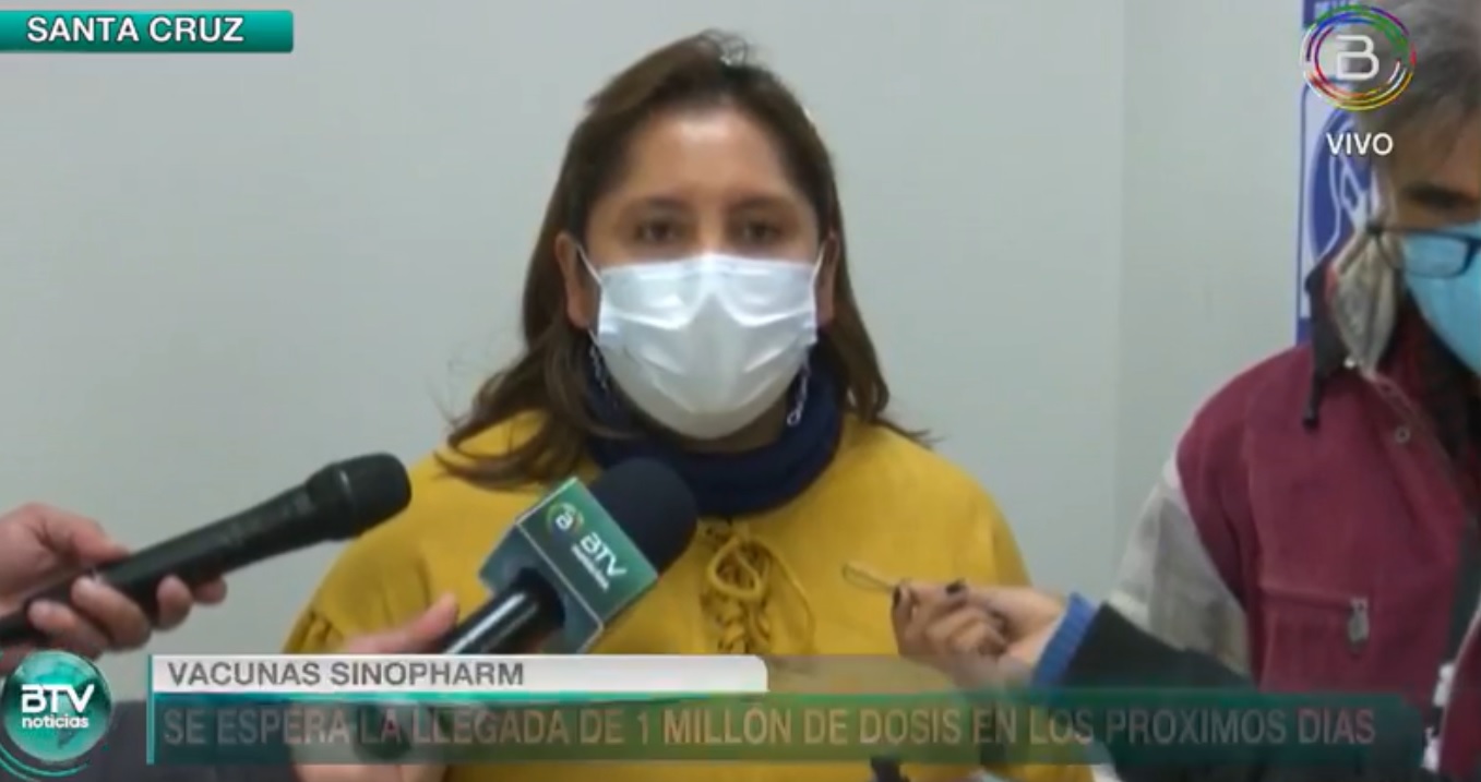 Viceministra Hidalgo anuncia la llegada de 1 millón de dosis de Sinopharm para finales de este mes