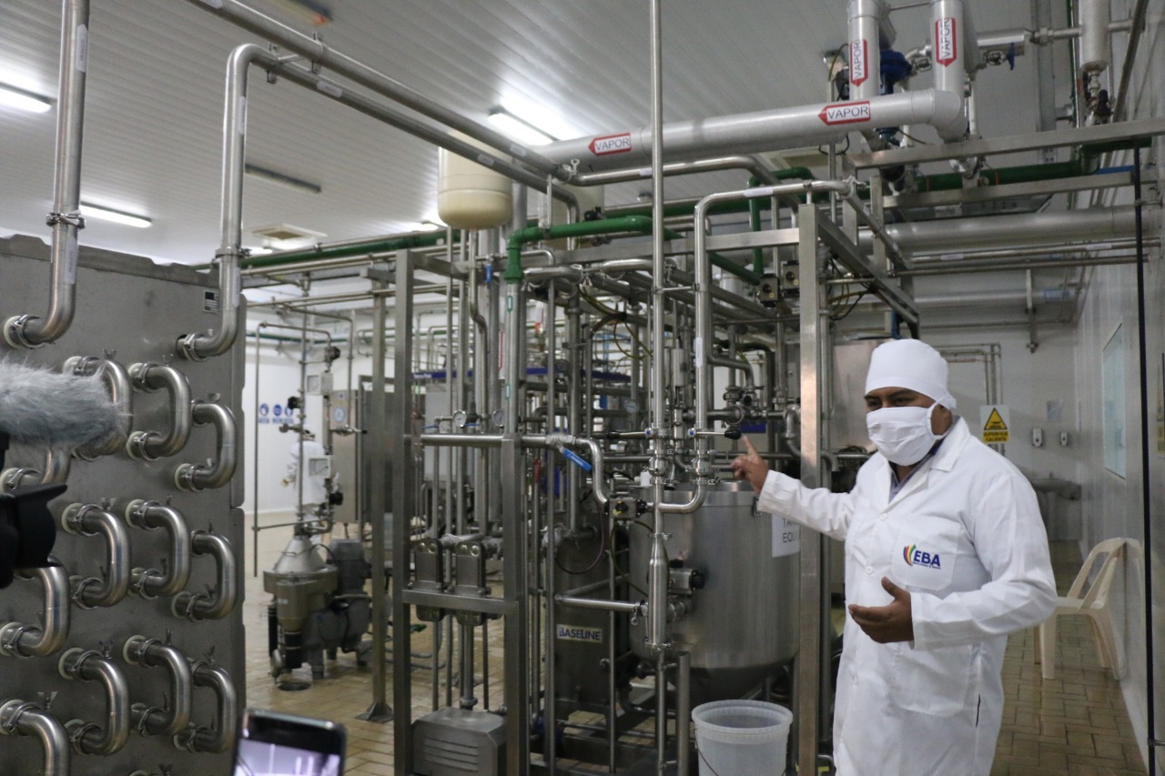 Planta de lácteos de Challapata ampliará su capacidad a 20.000 litros por día