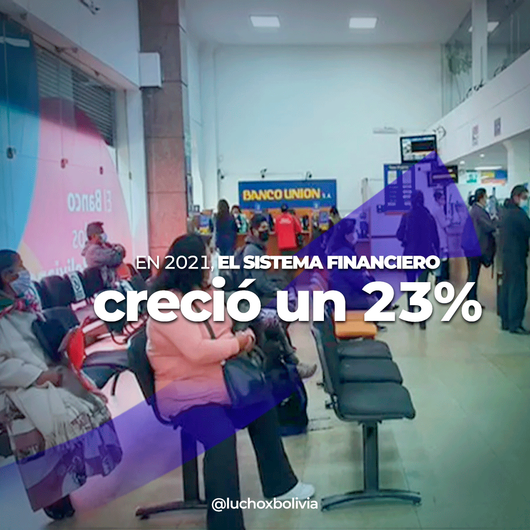 Presidente destaca crecimiento del sistema financiero en un 23% en la gestión 2021