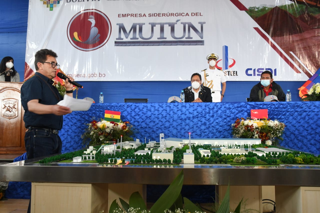 Gobierno reactiva la construcción de la Planta Siderúrgica del Mutún (adelanto)